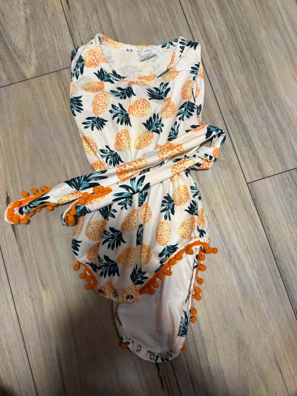 Pineapple toddler romper